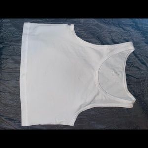 white offline tank top